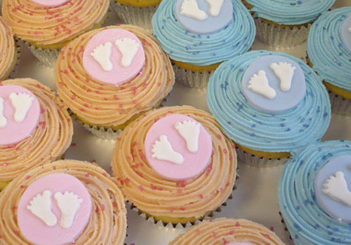 Cup cakes to celebrate a christening